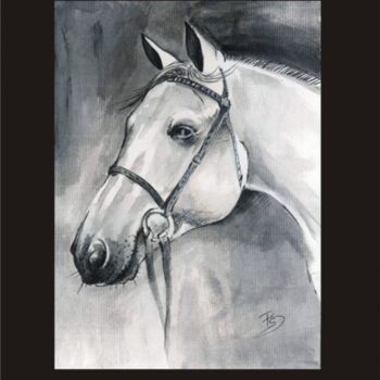 제목이 "HORSE"인 그림 Beata Sikorska-Łabęcka로, 원작, 다른