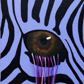 Картина под названием "NO animal suffering" - Beatriz Gomes, Подлинное произведение искусства, Нить