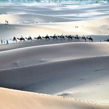 Fotografía titulada "Caravan. The Desert…" por Boris Davidovich, Obra de arte original, Fotografía digital