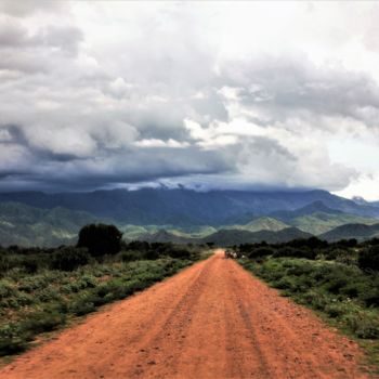 Fotografie getiteld "Long Road. Africa" door Boris Davidovich, Origineel Kunstwerk, Digitale fotografie