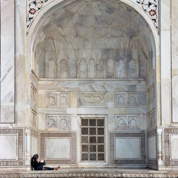Fotografia zatytułowany „Taj Mahal. №1. India” autorstwa Boris Davidovich, Oryginalna praca, Fotografia cyfrowa