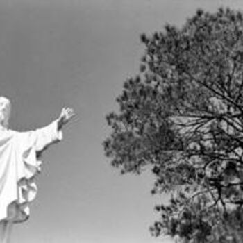 Photography titled "Christ Statue" by Brent Mitchell, Original Artwork