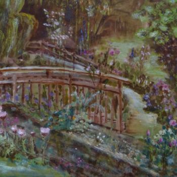 Peinture intitulée "Le jardin de Nany" par Jean Barace, Œuvre d'art originale