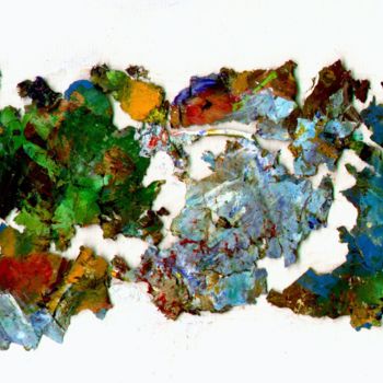 Pittura intitolato "Reliefs de palette…" da Jean Barace, Opera d'arte originale