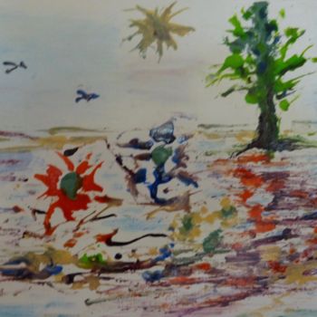 Malerei mit dem Titel "Vers l'arbre de la…" von Jean Barace, Original-Kunstwerk