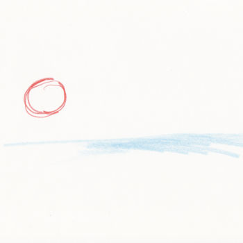 Drawing titled "paysage-3.jpg" by Bob Clement, Original Artwork