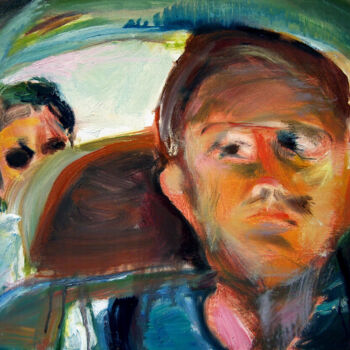 Painting titled "sn8 BACKSEAT DRIVER" by Bob Dornberg, Original Artwork