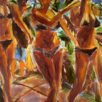 Painting titled "tl4THREE LADIES" by Bob Dornberg, Original Artwork