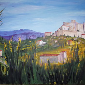 Painting titled "Le Château du Barro…" by Roberto Urbano, Original Artwork, Oil