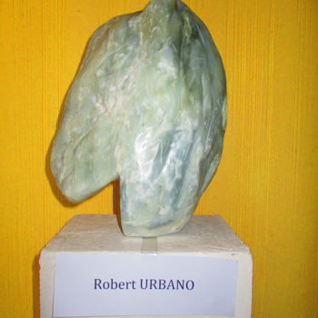 제목이 "La Tête du Cheval"인 조형물 Roberto Urbano로, 원작, 비누