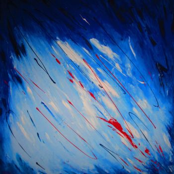 Peinture intitulée "Bleu, Blanc, Rouge" par Roberto Urbano, Œuvre d'art originale, Acrylique