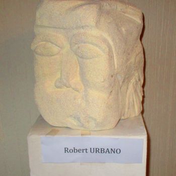 Sculptuur getiteld "L' Homme à l'état b…" door Roberto Urbano, Origineel Kunstwerk, Steen