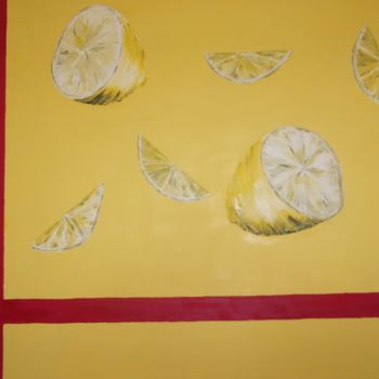 Pittura intitolato "Limones" da Roberto Urbano, Opera d'arte originale, Olio