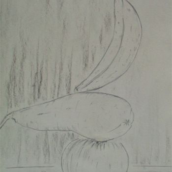Dessin intitulée "I frutti" par Roberto Urbano, Œuvre d'art originale, Crayon