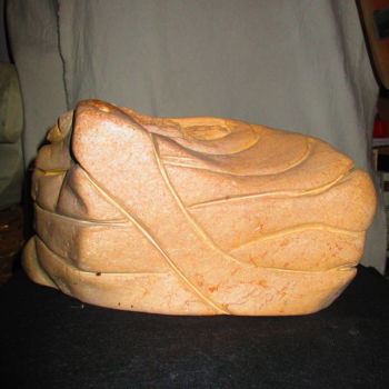 Sculpture intitulée "Le Serpent des Sabl…" par Roberto Urbano, Œuvre d'art originale, Pierre