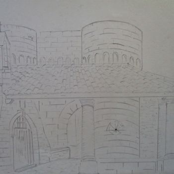 Drawing titled "Chapelle Notre Dame…" by Roberto Urbano, Original Artwork, Pencil