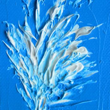 Painting titled "Art moderne bleu" by Roberto Urbano, Original Artwork, Oil