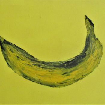 Картина под названием "Garder la banane" - Roberto Urbano, Подлинное произведение искусства, Масло