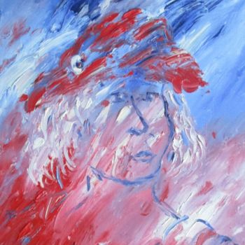 Malerei mit dem Titel "La nouvelle Marianne" von Roberto Urbano, Original-Kunstwerk, Öl