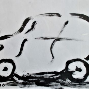 Картина под названием "Ma voiture" - Roberto Urbano, Подлинное произведение искусства, Акрил