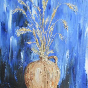 Peinture intitulée "Jarre à blé" par Roberto Urbano, Œuvre d'art originale, Huile
