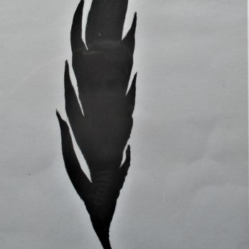 Drawing titled "Plume et encre" by Roberto Urbano, Original Artwork, Acrylic