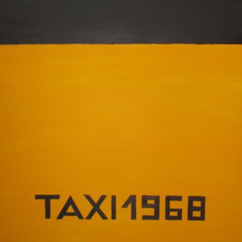 Painting titled "TAXI 1968" by Roberto Urbano, Original Artwork, Acrylic