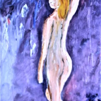 Painting titled "Pascaline à 40 ans" by Roberto Urbano, Original Artwork, Oil