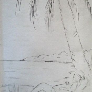 Drawing titled "Petite Terre." by Roberto Urbano, Original Artwork, Pencil