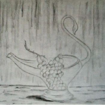 Dessin intitulée "Nature morte le rai…" par Roberto Urbano, Œuvre d'art originale, Crayon