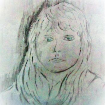 Drawing titled "Marie-lucie 2021" by Roberto Urbano, Original Artwork, Pencil