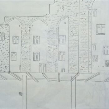 Dessin intitulée "Jardin du Palais d'…" par Roberto Urbano, Œuvre d'art originale, Crayon
