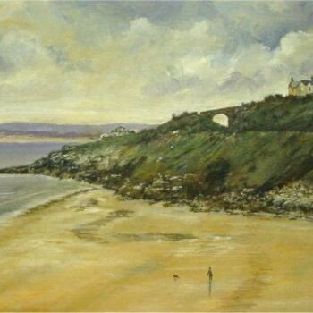 Malarstwo zatytułowany „St Ives bay Cornwall” autorstwa Bob Payne, Oryginalna praca