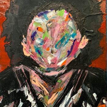 Painting titled "No face" by Bobby, Original Artwork, Acrylic