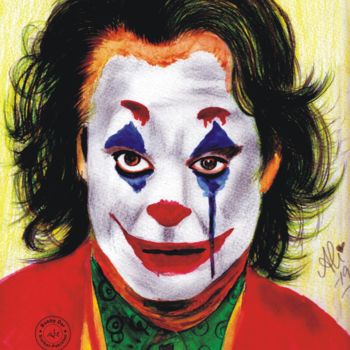 「Joker」というタイトルの絵画 Bobby Darによって, オリジナルのアートワーク, 水彩画