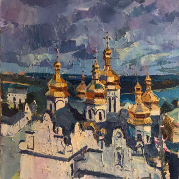 绘画 标题为“Успенський собор” 由Bogdan Burak, 原创艺术品, 油