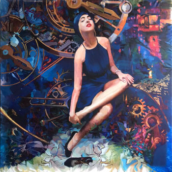 Painting titled "Diana in captivity…" by Bogdan Burak, Original Artwork, Acrylic