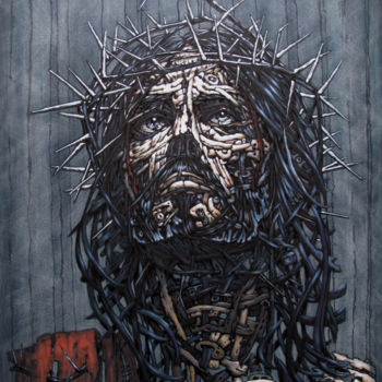 Pintura titulada "Cristo" por Bogdan Dide, Obra de arte original, Oleo