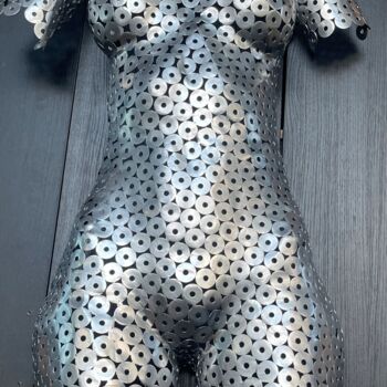 Sculpture titled "Rebecca" by Bogdan Gligan, Original Artwork, Metals