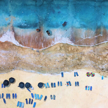 Peinture intitulée "Virginia coastal" par Bogdan Shiptenko, Œuvre d'art originale, Aquarelle