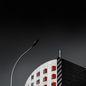 Photographie intitulée "Fenêtres rouges" par Bogdan Kotewicz, Œuvre d'art originale, Photographie numérique