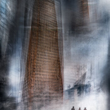 Photography titled "Eux trois" by Bogdan Kotewicz, Original Artwork, Manipulated Photography Mounted on Aluminium