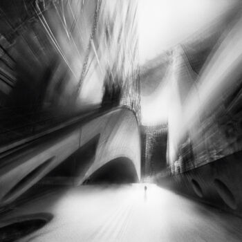 Photographie intitulée "Solitaire" par Bogdan Kotewicz, Œuvre d'art originale, Photographie manipulée Monté sur Aluminium