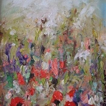 Pintura titulada "Poppies Field" por Bogdan Mihai Radu, Obra de arte original, Oleo