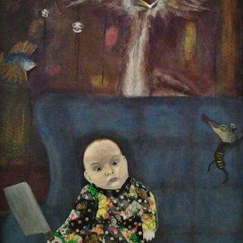 Картина под названием "Hab` kein Angst" - Bogner Eva, Подлинное произведение искусства, Акрил