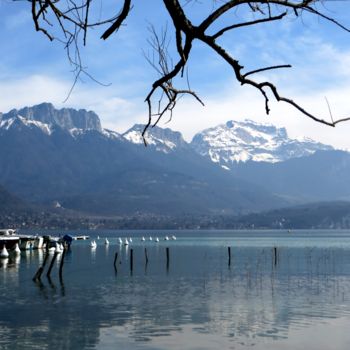Photographie intitulée "au lac d'Annecy" par Jean Louis Boguet, Œuvre d'art originale