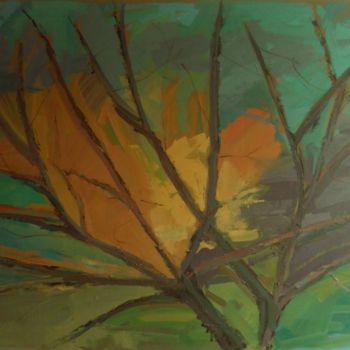 Malarstwo zatytułowany „Drzewo” autorstwa Małgorzata Bogusławska, Oryginalna praca, Olej
