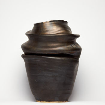 Skulptur mit dem Titel "Ceramic vase 003" von Bohdan Beley, Original-Kunstwerk, Keramik