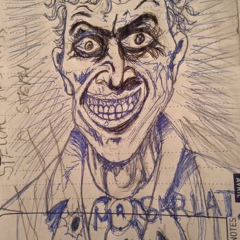 Desenho intitulada "Le joker..." por Bohmert Frederic, Obras de arte originais, Canetac de aerossol