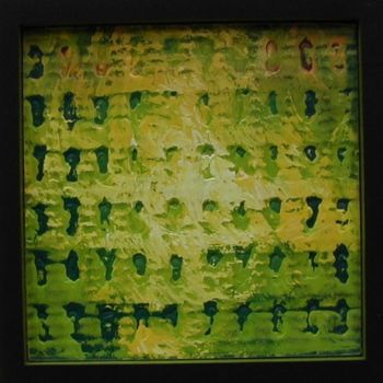 Peinture intitulée "vert-jaune" par Christian Boillon, Œuvre d'art originale